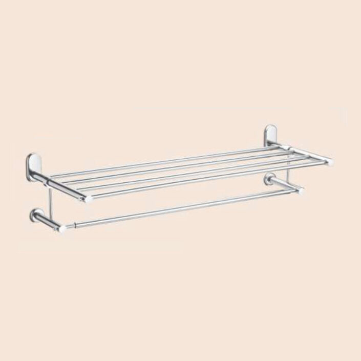 Towel Rod With Towel Rack