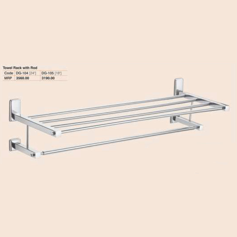 Towel Rack With Rod